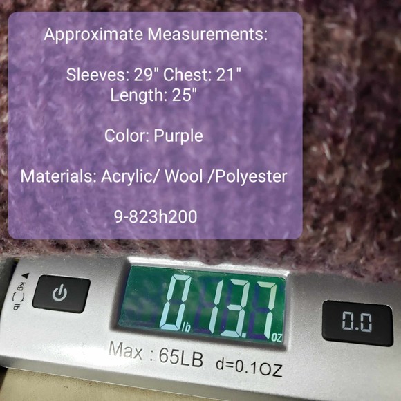 Who What Wear size Small Plum Purple Cardigan Sweater - Picture 7 of 7